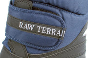 Gevoerde Laars Zwart/Blauw | Spirale - 9907 | Snowboots | Maat 28