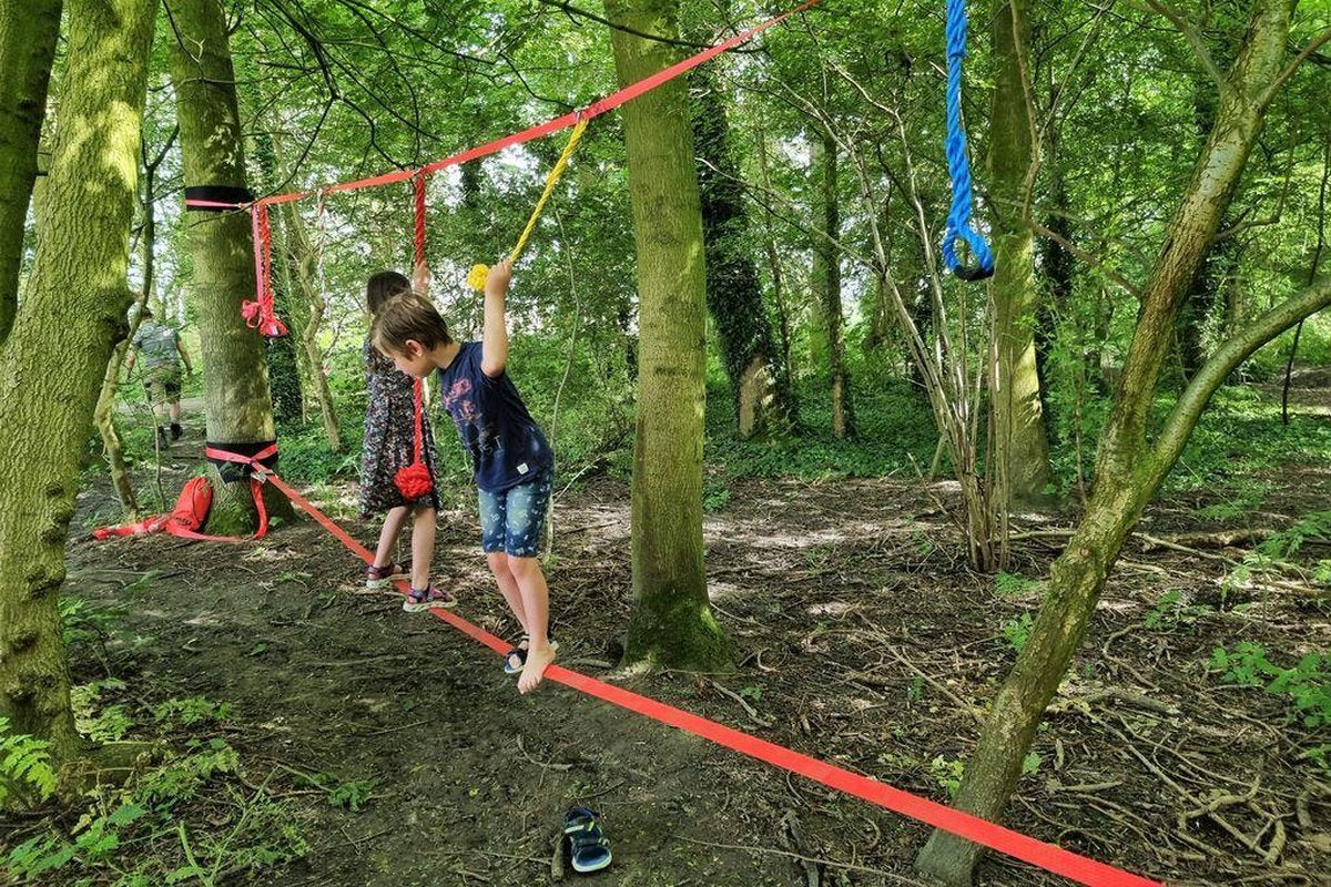 JUMBELL STARTER kit Jungle Adventurer - buitenspeelgoed slackline 9 meter