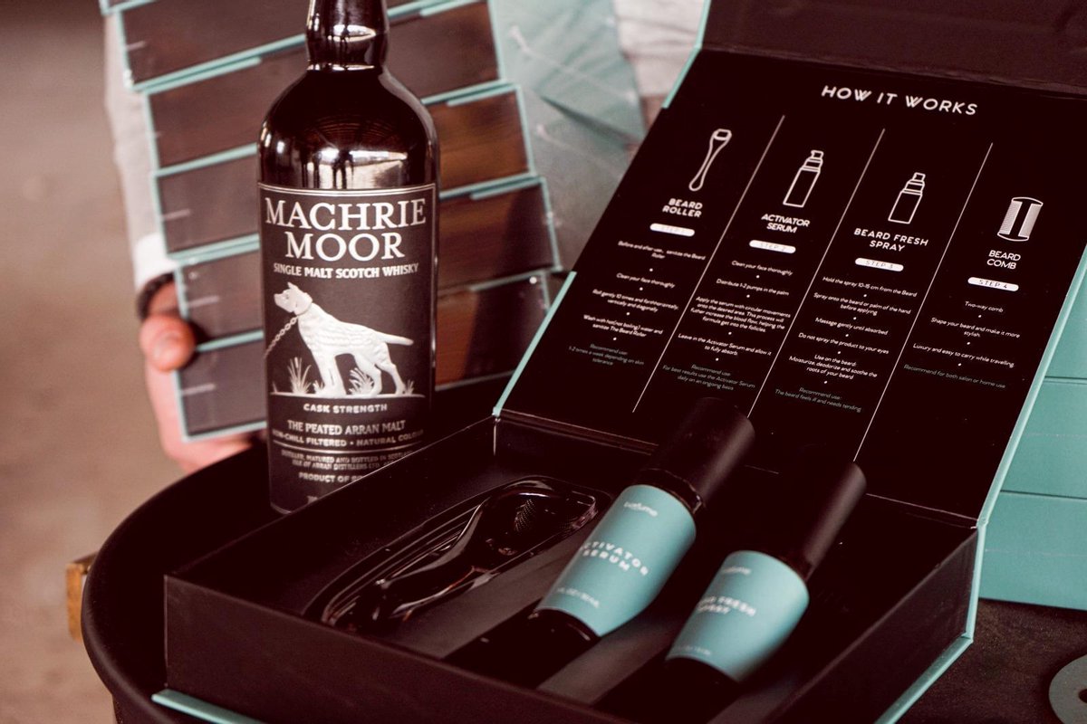 AllForBeards Baardgroei kit - Baardgroei set - Baardgroei olie - Dermaroller - Baard - Baardkam - Baardhaar - Haargroei set - Baard verzorging set - Baardverzorging - Baardgroei rituals - 4 delig cadeau set voor mannen