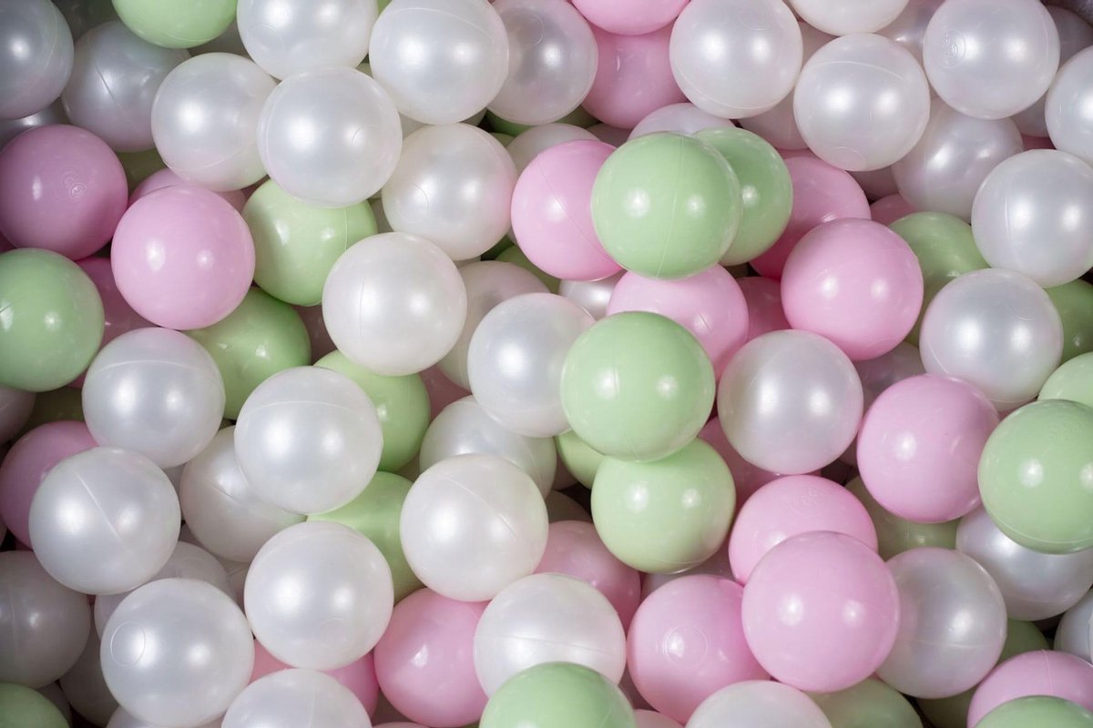 MeowBaby® Ballenbakballen set 500 ballenbak ballen - Wit Pearl