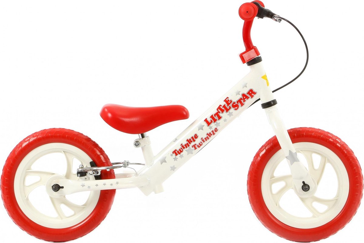 Popal Twinkle Star - Loopfiets - 12 inch - Wit