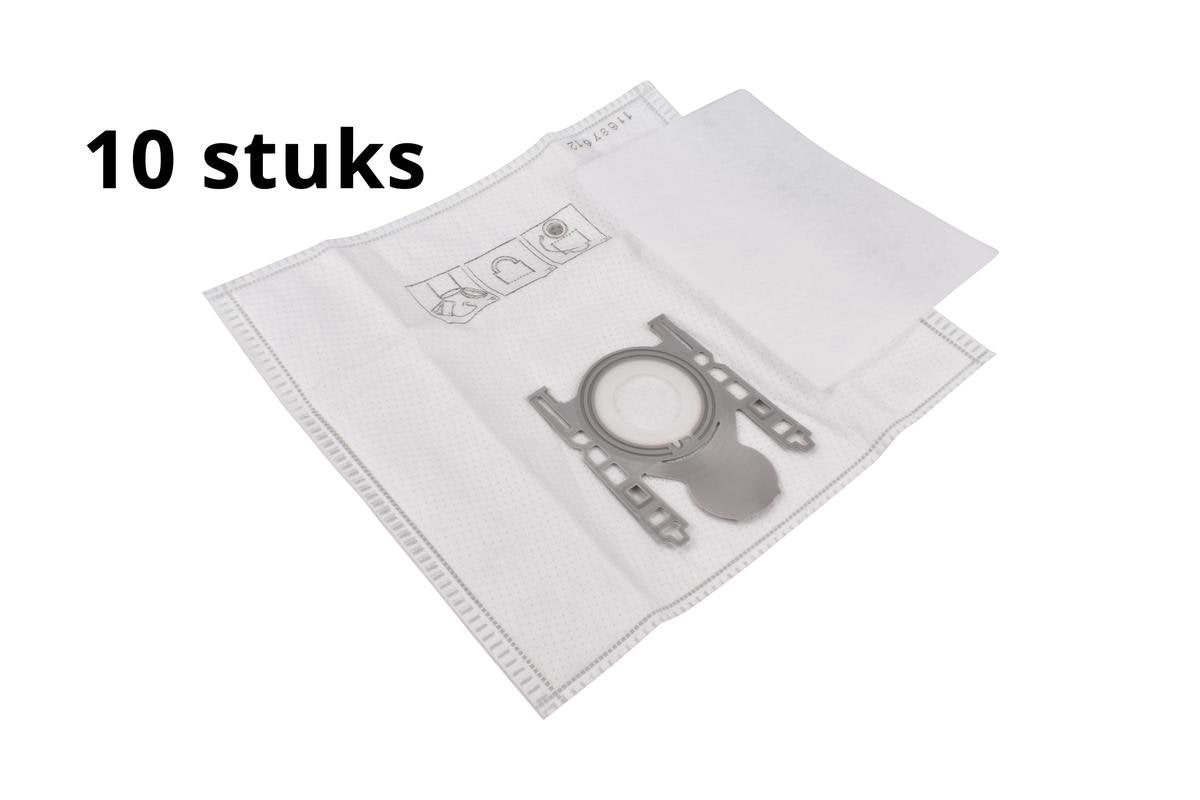 BOSCH . 10 stuks Stofzuigerzakken + MOTORBESCHERMINGS FILTER  Bosch stofzuigers Type: G