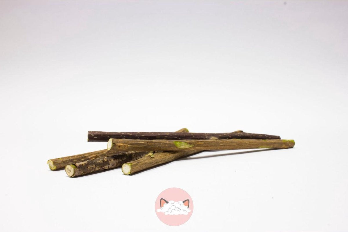 Poezenparadijs Matatabi knaagsticks ( 20 stuks) - kattenkruid stokjes - gebitsreiniger - kauwstokjes - kattenspeeltjes - gebitsverzorging - 100% natuurlijk - Matatabi sticks - Kattensnack