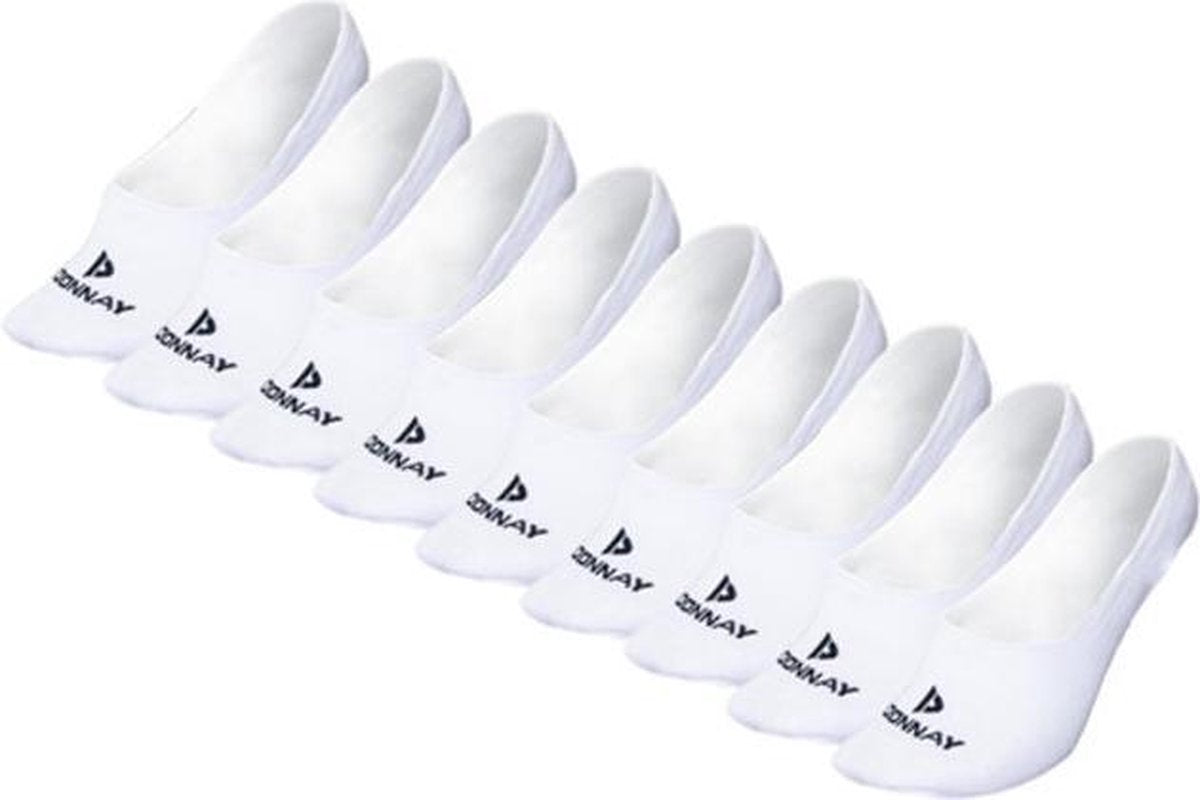 Donnay - Enkelsokjes - Footies - 9 Paar - Wit - 47-50