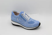Xsensible- stretchwalker sneaker- chelsea 30101- blauw metallic- maat 41