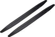 Hypersonic Set universele bumperbeschermstrips 350x28mm - Zelfklevend - Zwart - Set à 2 stuks