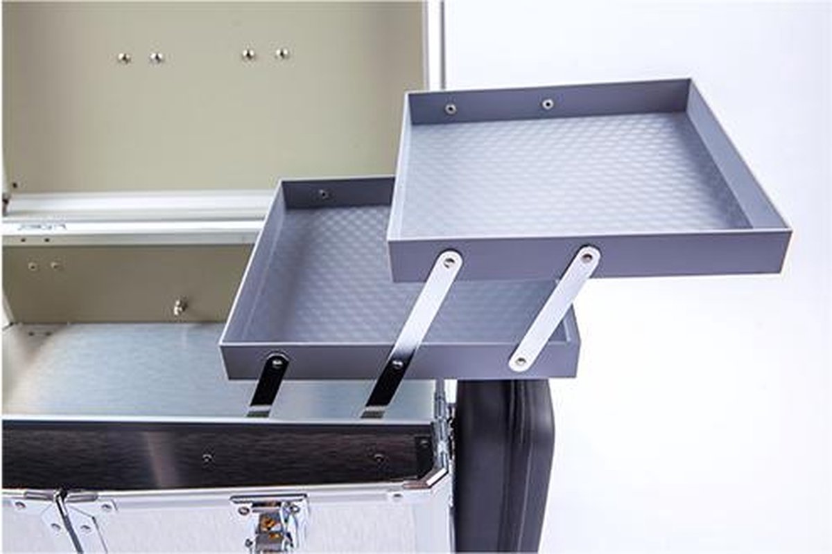 Pedicurekoffer - Mobi luxe Silver - voor pedicure - ambulante voetverzorging - podoloog