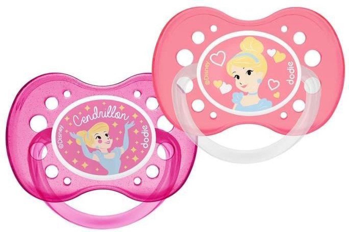 DODIE 2 Anatomische fopspenen Disney Assepoester 18 m +