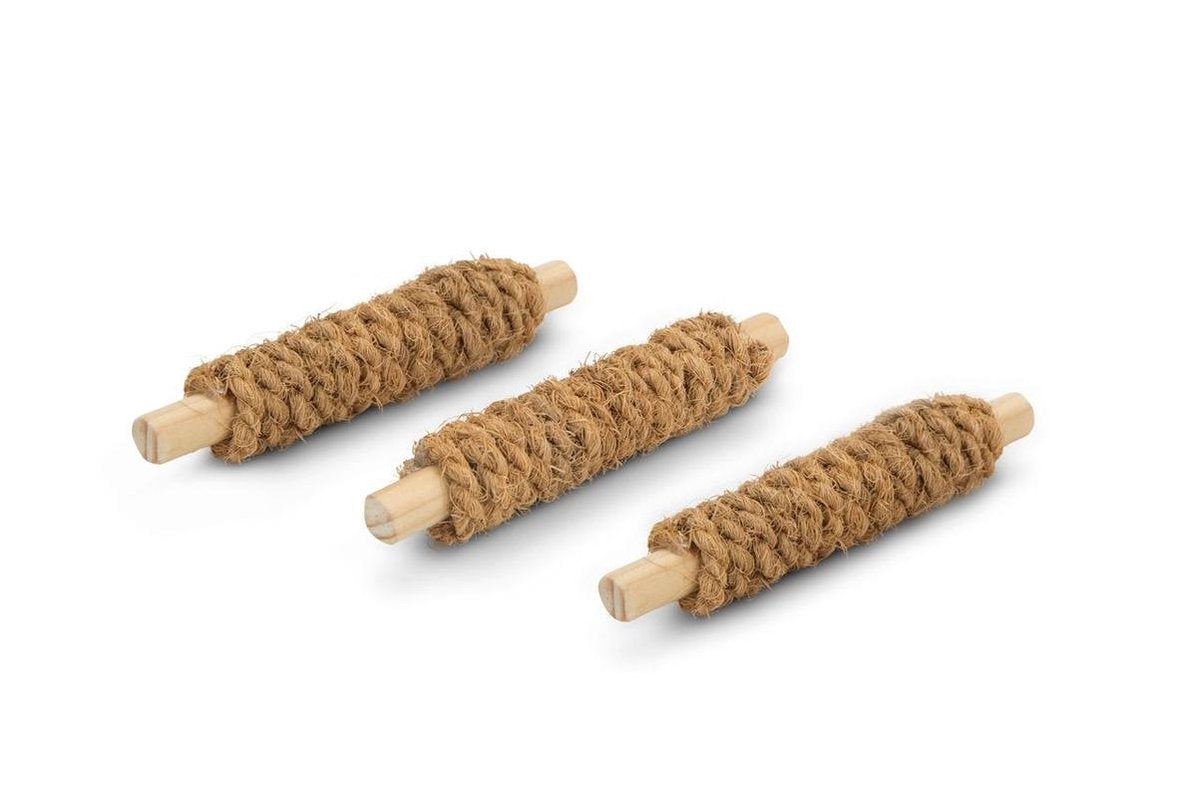 Coconut rope play sticks 3psc