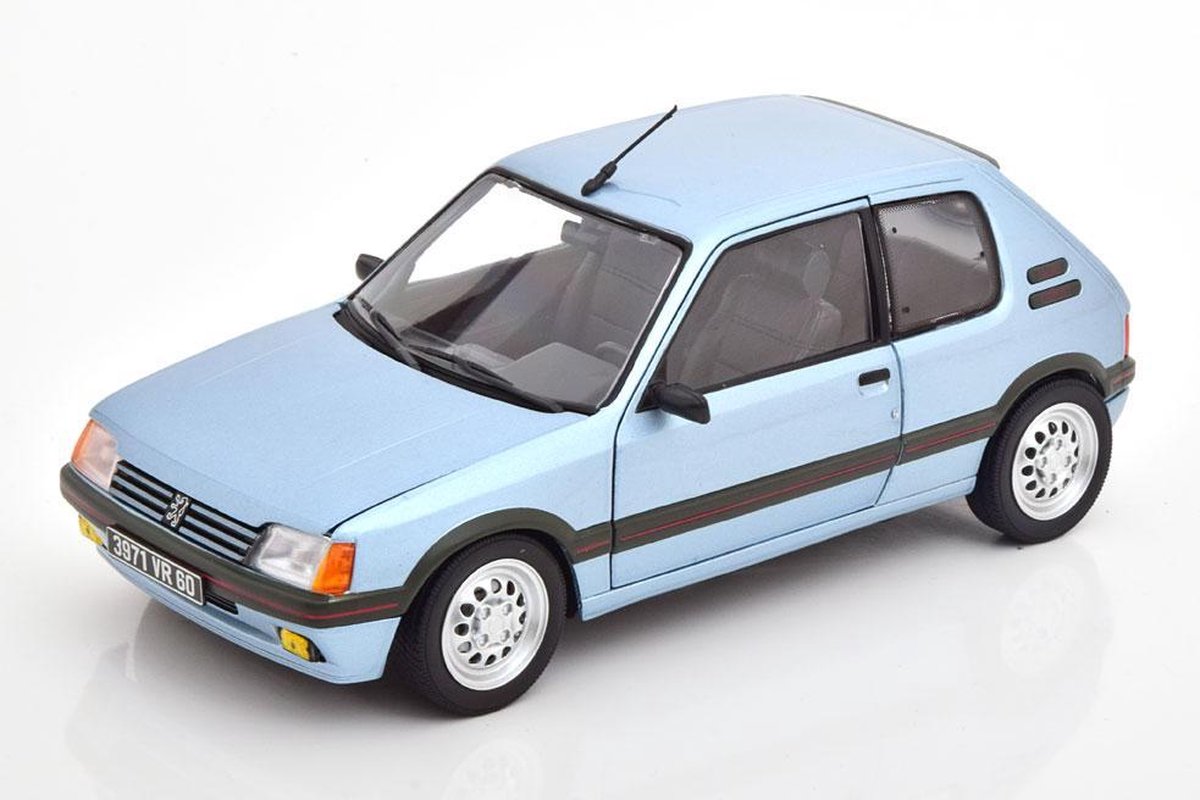 Peugeot 205 GTI 1.6 1988 Blauw Metallic 1-18 Norev