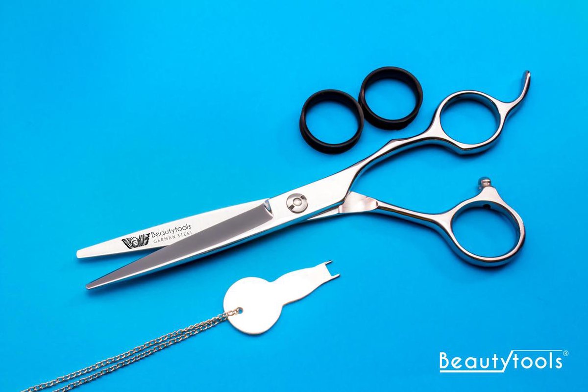 Beautytools GOLD LINE Kappersschaar/Professionele Knipschaar Rechtshandig ShortSlice(5.5 Inch) - (RS-1321) RLC