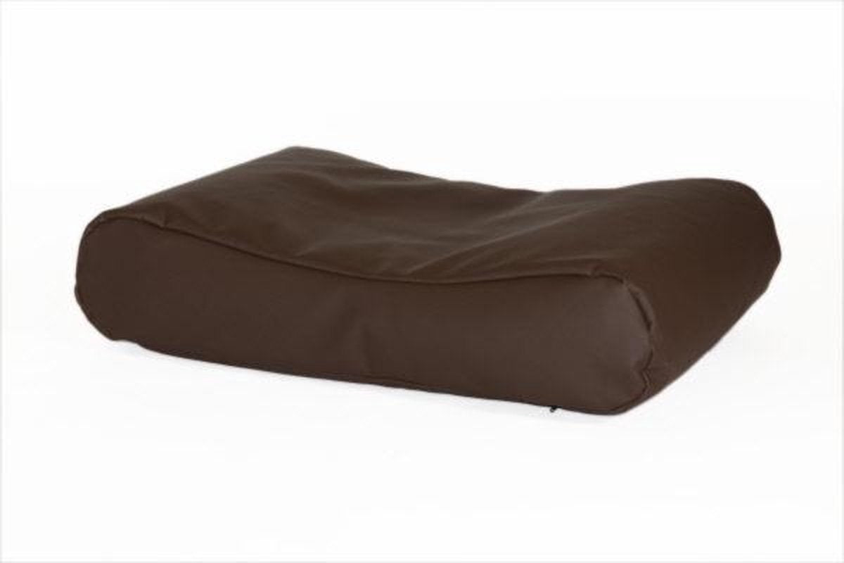 Comfort Kussen Hondenkussen Deluxe Leatherlook 125 x 90 cm - Bruin