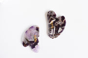 Ziamli Gua sha schraper - 100% amethyst - Gezicht massage - Premium kwaliteit amethist