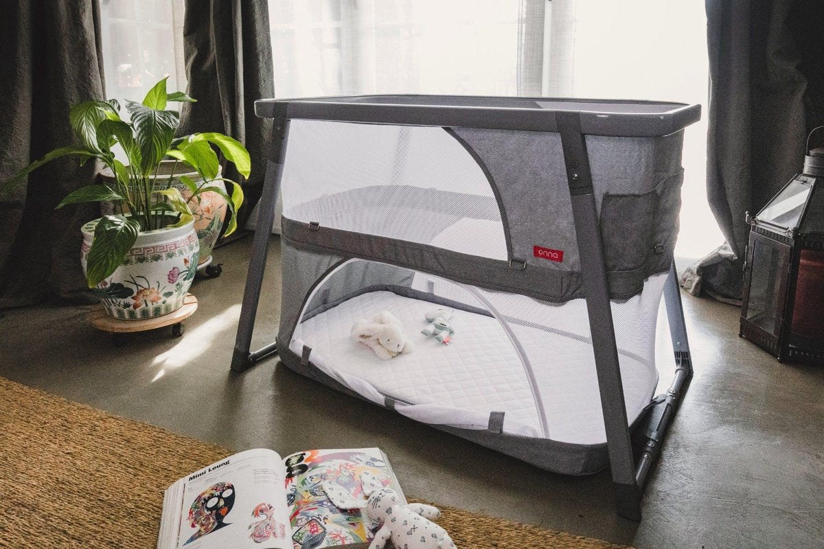Babybedje - campingbedje - reiswieg -  2 in 1 - opvouwbaar - incl. opbergtas -  geschikt voor baby tot ± 62cm - 2 standen