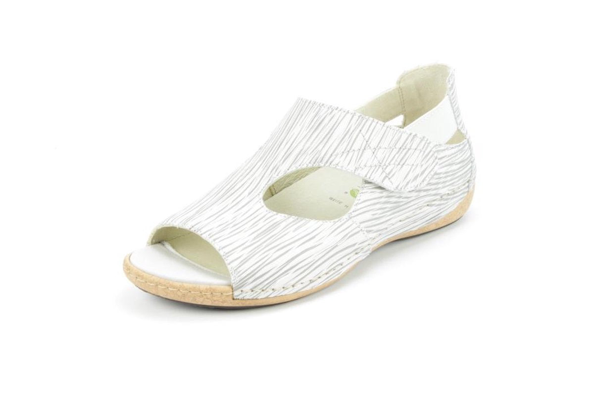 Waldläufer Dames Sandaal 342004-140-149 Offwhite/Silver - Heliett Wijdte H - Maat 5½
