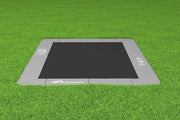 Akrobat Primus Flat To The Ground Trampoline 335 x 244 cm - Antraciet