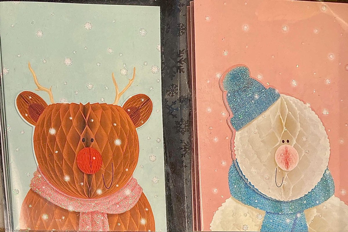 12 Luxe kerstkaarten met glitter en enveloppen|Kerstkaart - Kerstkaart met envelop - Wenskaart - Kerstcadeau- Algemene kaart – Feest - Set van 12 stuks