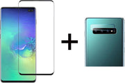 Beschermglas Samsung S10 screenprotector Full 1 stuk - Samsung Galaxy S10 screen protector camera lens - 1 stuk - Samsung Galaxy S10 screenprotector glas