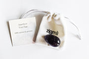 Ziamli yoni ei M (40*25 mm) - 100% amethist - Massage ei - Yoni egg amethyst - Drilled