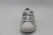 Twins- Witte sneaker met zilveren accenten- 319100500-3
