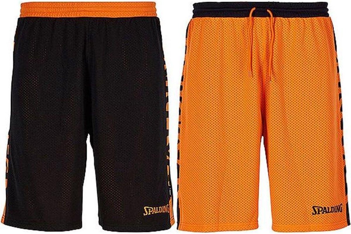 Spalding Essential 2.0 Reversible Short - Zwart / Oranje | Maat: M