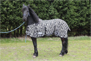Waldhausen Vliegendeken Zebra - Paardendeken - Zwart/Wit - 205 cm
