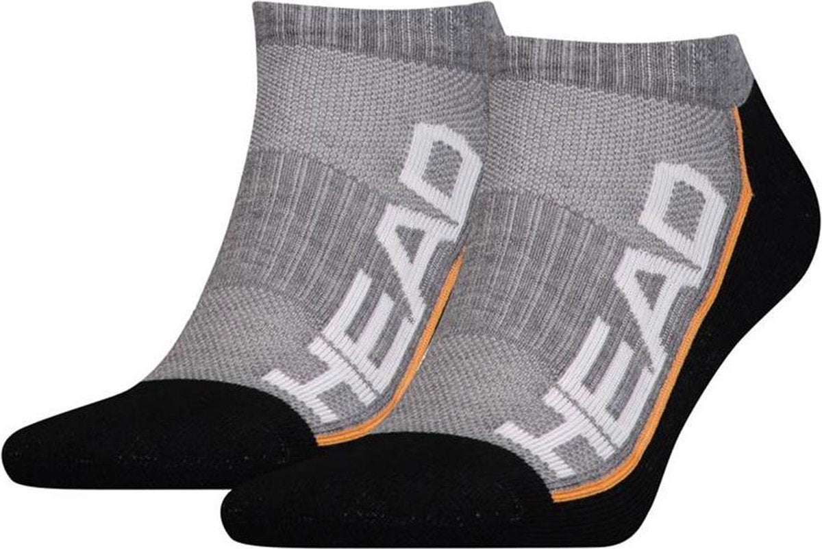 4-Pack HEAD Koele Sportsokken 791018001-235 - Grijs / Zwart - Unisex - maat 39-42
