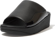 FitFlop™ Myla Leather Slides Zwart - Maat 41