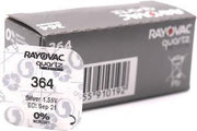 Rayovac Batterij 364 SR621SW 1 Stuck Made in Switzerland