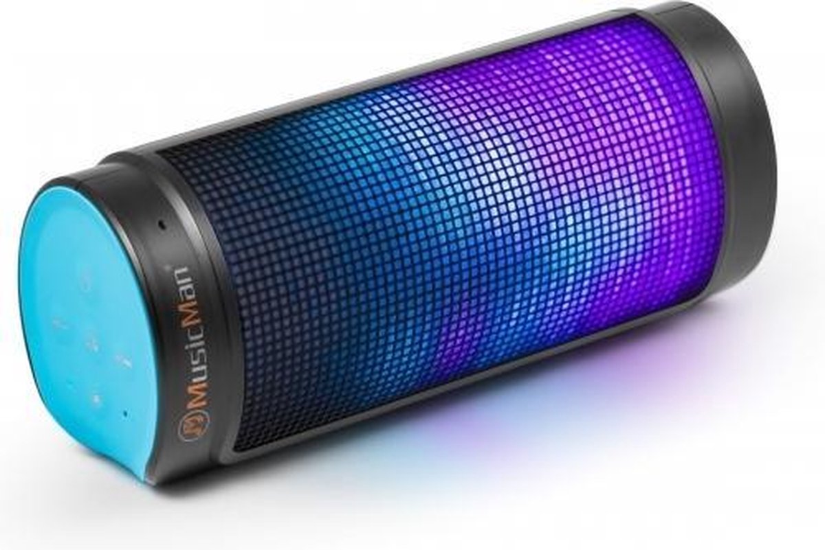 Technaxx MUSICMAN BLUETOOTH LED LIGHT 8 W Stereo portable speaker Black