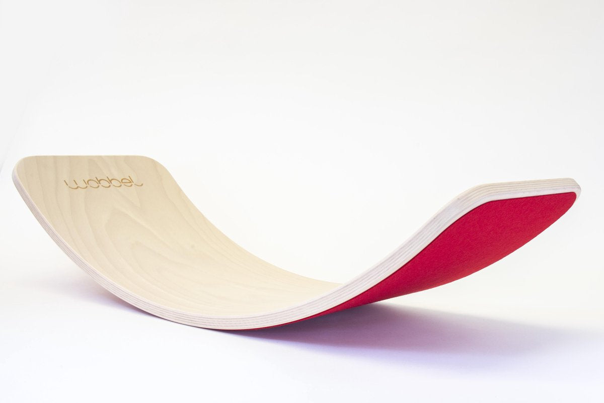 Wobbel Original Linnen / Whitewash Vilt Rood