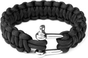 Paracord bracelet K2020 8inch zwart
