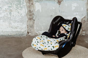 Wallabiezzz Voetenzak Maxi Cosi - Slaapzak Autostoeltje - Warm & Comfortabel - Katoen/Teddy - Wit