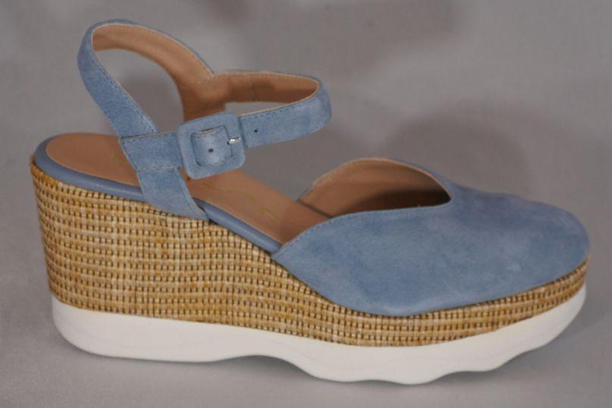 Unisa espadrille Layosa - jeans blauw - maat 39