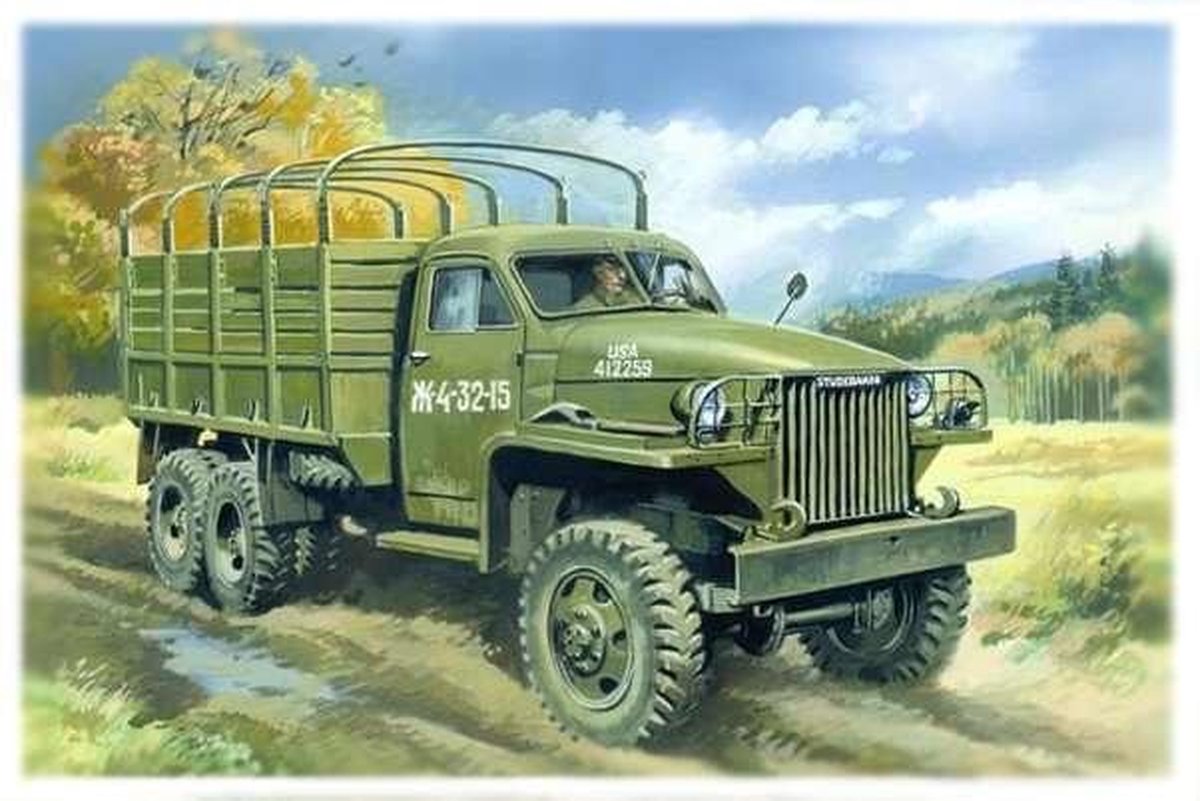 1:35 ICM 35511 Studebaker US6 WWII Army Truck  Plastic kit