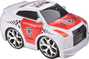 Gearbox Politieauto Met Geluid Wit/rood 12 Cm