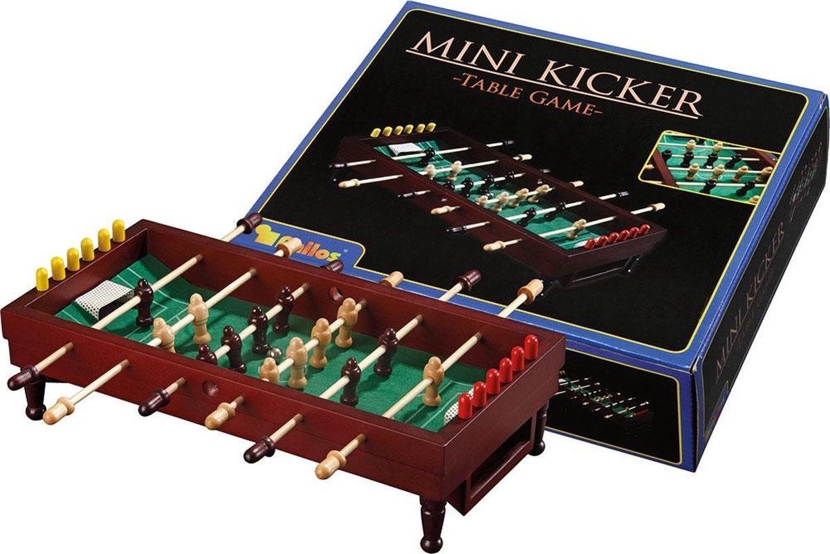 Philos Mini voetbal tafelspel - 270 x 235 x 70 mm - 2 spelers