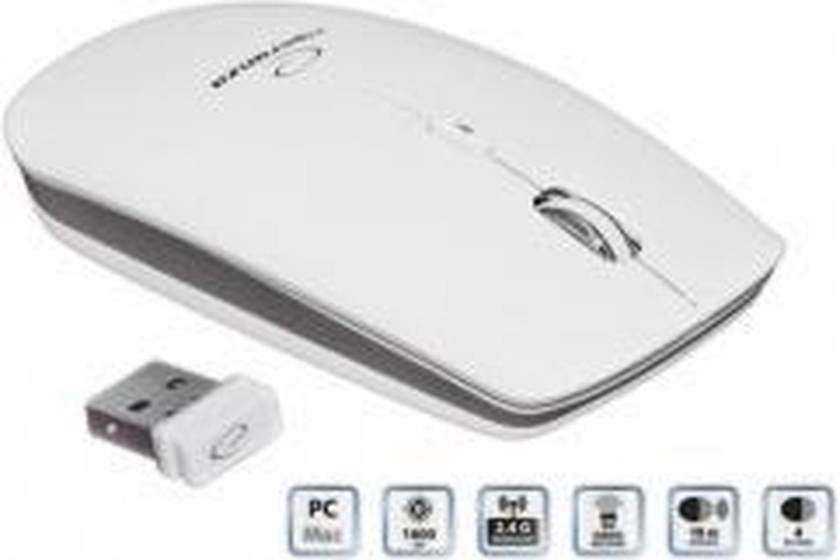Esperanza EM120W muis RF Draadloos Optisch 2400 DPI