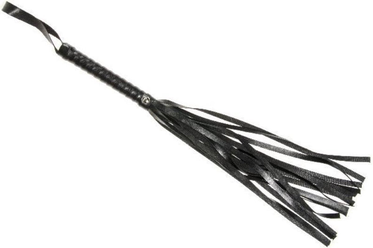Zweep leer op kaart 30X8CM - WHIP 50CM (ZW)