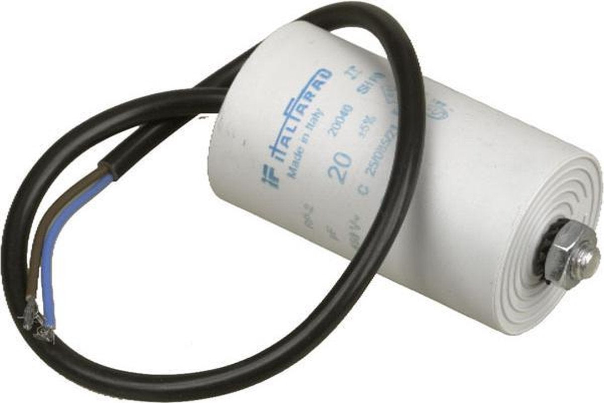 UNIVERSEEL - CONDENSATOR ELECTROL.MET DRAAD  20 ΜF  450 V -