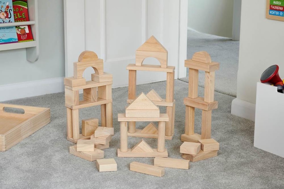 Santoys jumbo blokken in kist (XL-size)