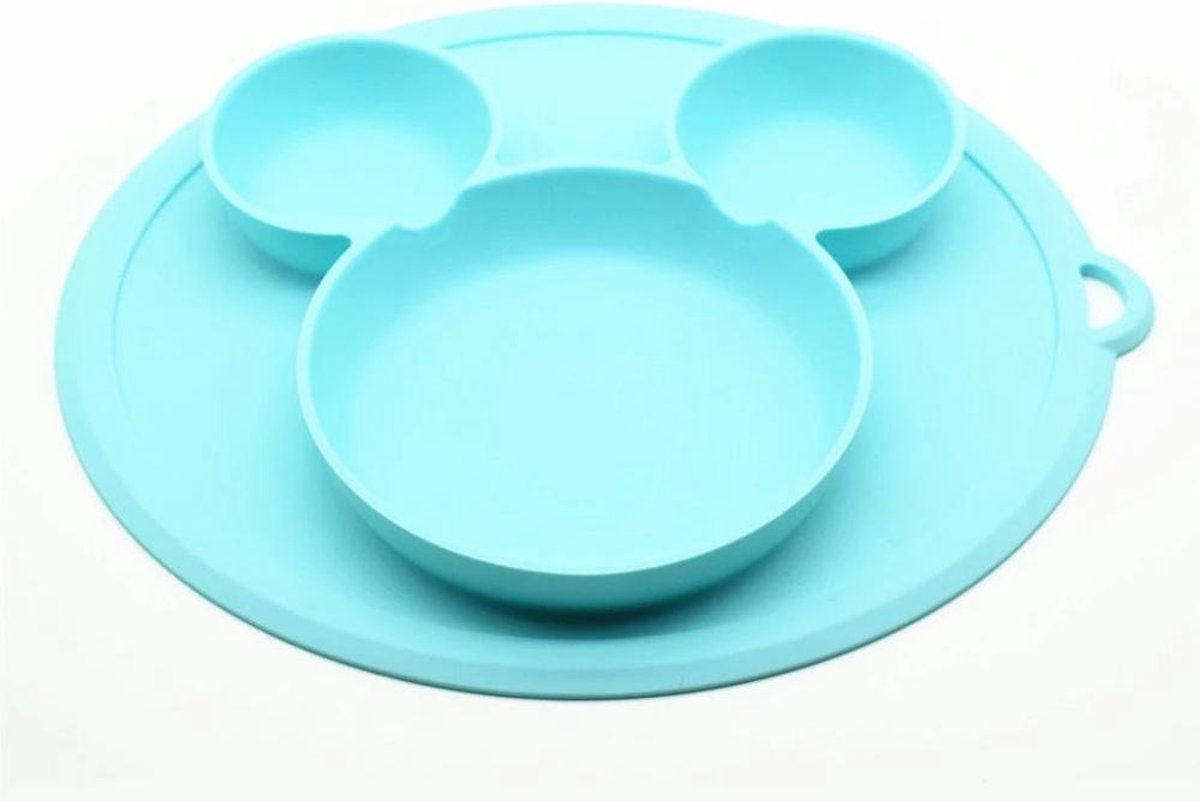 Siliconen baby bordje - Schuift niet weg - Kan niet kapot - Baby servies - Baby eten