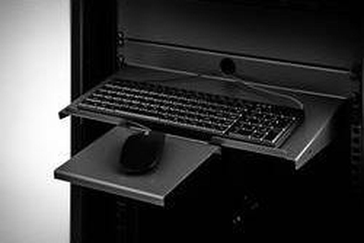 Renkforce RF-3429160 19 inch Patchkast-apparaatbodem 1 HE Geschikt voor kastdiepte: vanaf 300 mm Zwart