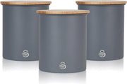 Swan Nordic Opbergblikken Set van 3 - Grijs