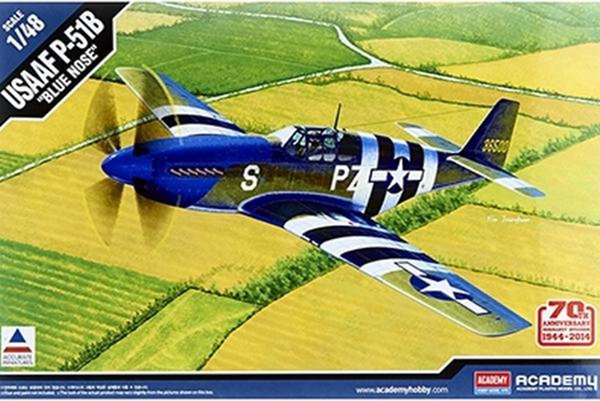 ACADEMY 1:48 USAAF P51B "Blue Nose"