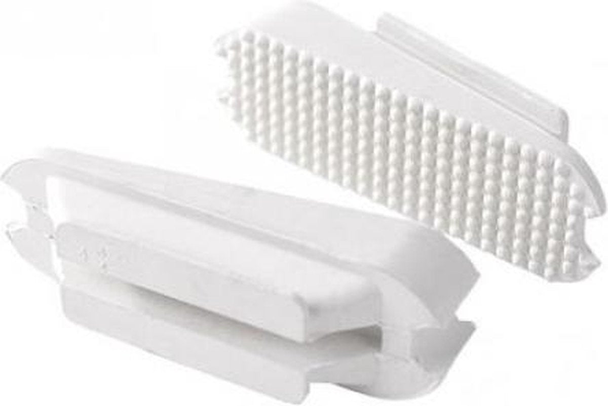 Horze Schuine Rubber Inleggen Wit 11cm