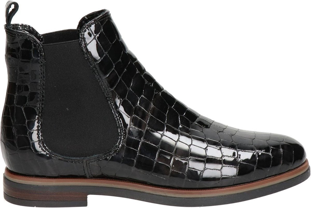 Nelson dames chelsea boot - Zwart - Maat 36