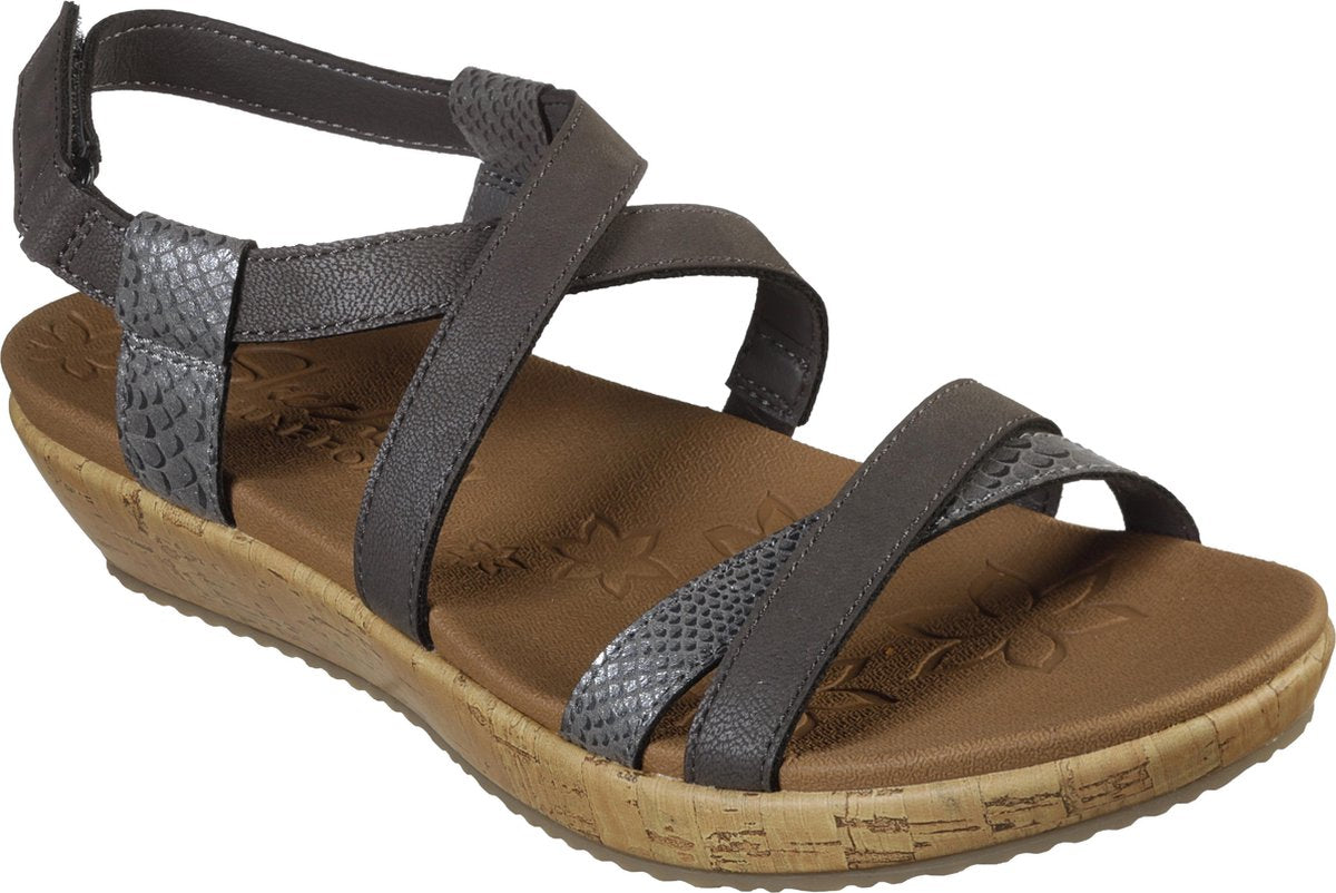 Skechers Brie - Desert Dance Sandalen Dames - Charcoal - Maat 40
