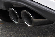 Black chrome rvs uitlaat sierstuk trim eindstuk  vw Golf 4 Golf 5 golf 6 golf 7 passat scirocco jetta polo audi Tsi Tdi Fsi