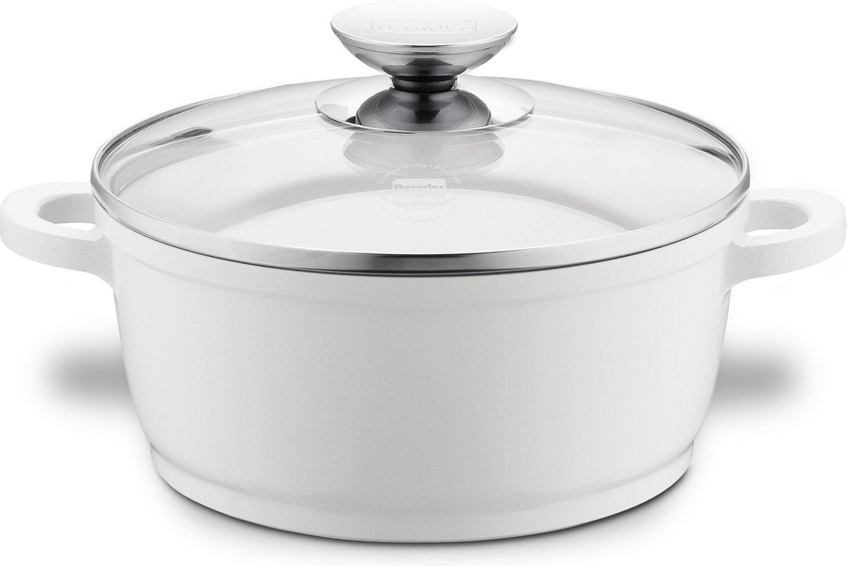 Berndes Vario Click Induction White kookpan met deksel - Keramiek - Ø 20 cm - Wit
